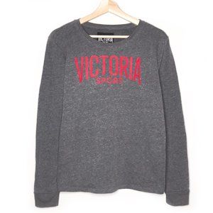 Victoria Sport Gray Long Sleeve Crew Sweatshirt